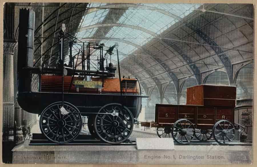 Steam Train Station Edu14103 Vintage A4 Photo Print