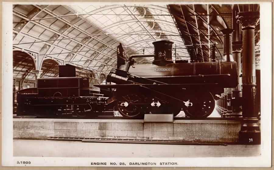 Steam Train Station Edu15681 Vintage A4 Photo Print