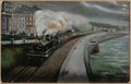 Steam Train Station Edv17481 Vintage A4 Photo Print