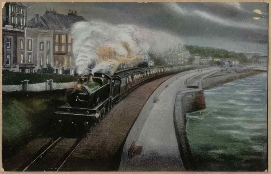 Steam Train Station Edv17481 Vintage A4 Photo Print