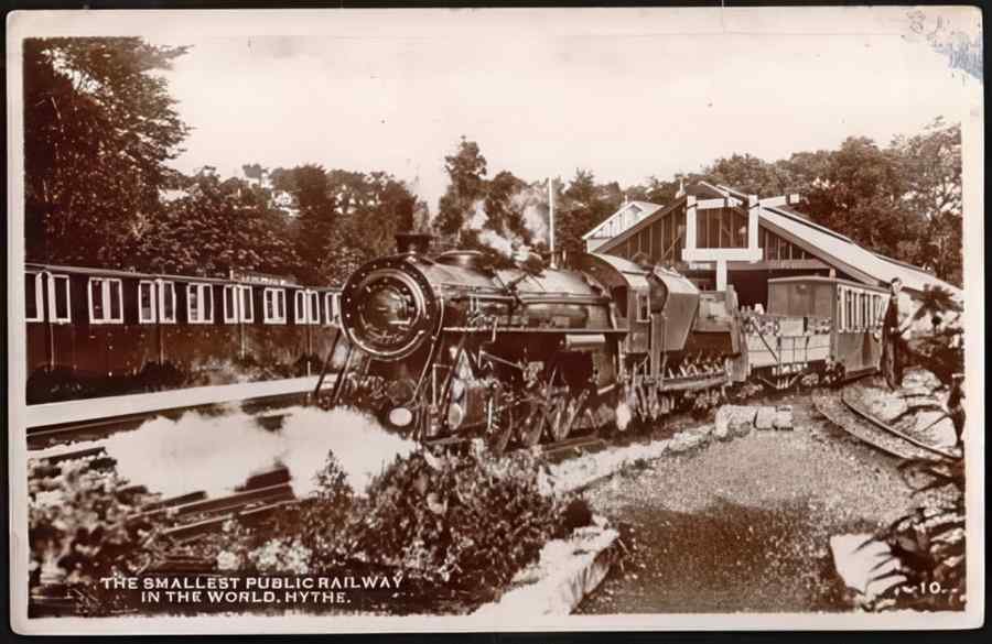 Steam Train Station Eke20113 Vintage A4 Photo Print
