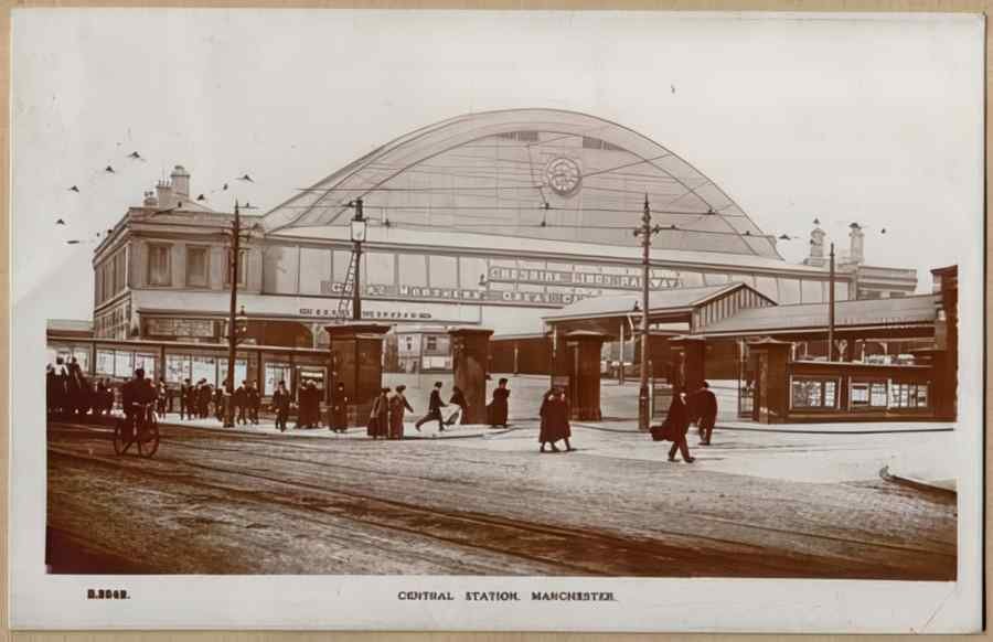 Steam Train Station Ela18143 Vintage A4 Photo Print
