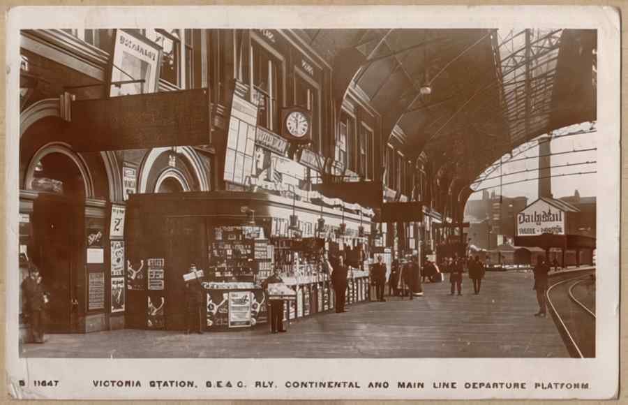 Steam Train Station Elc14235 Vintage A4 Photo Print