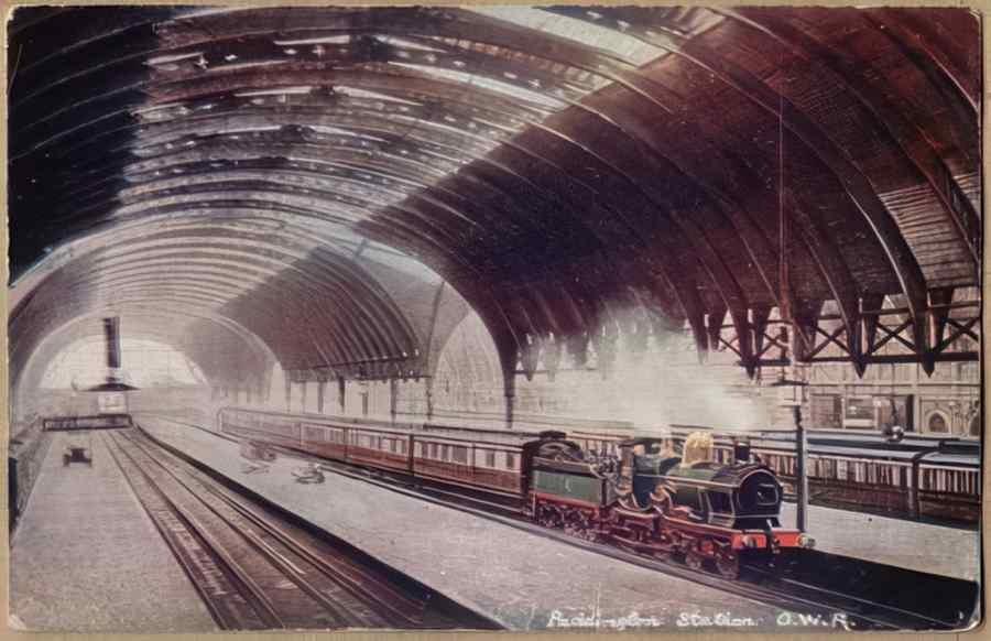 Steam Train Station Elc16355 Vintage A4 Photo Print