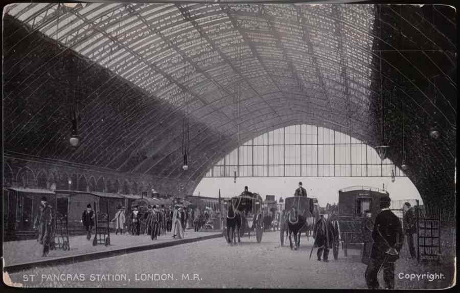 Steam Train Station Elc16411 Vintage A4 Photo Print