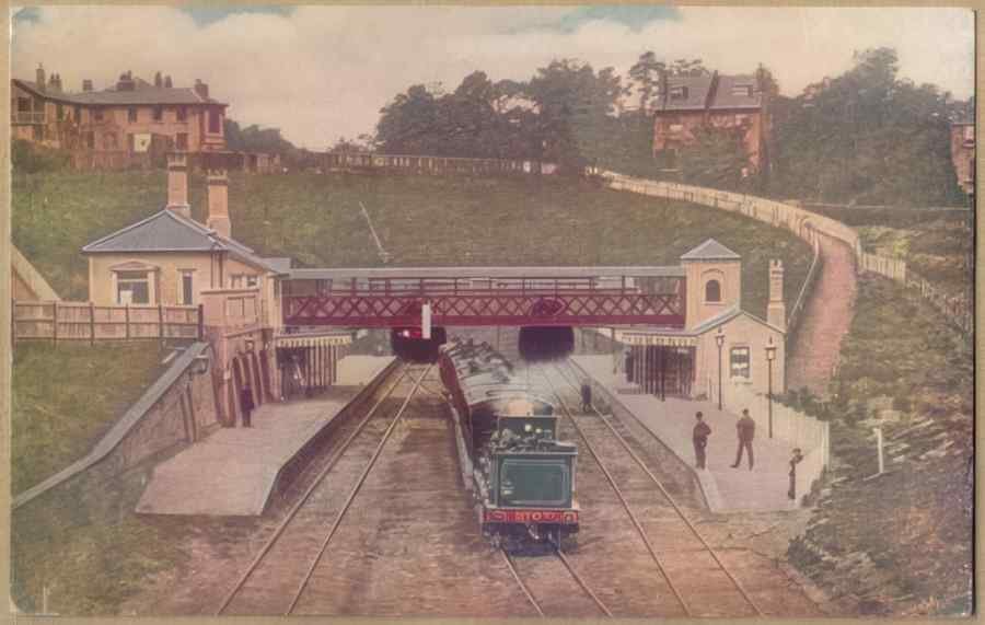 Steam Train Station Eln18128 Vintage A4 Photo Print