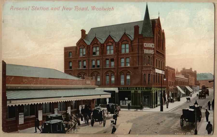 Steam Train Station Els14230 Vintage A4 Photo Print