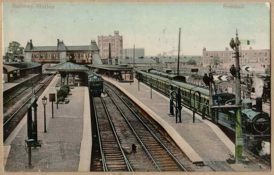 Steam Train Station Emi12127 Vintage A4 Photo Print
