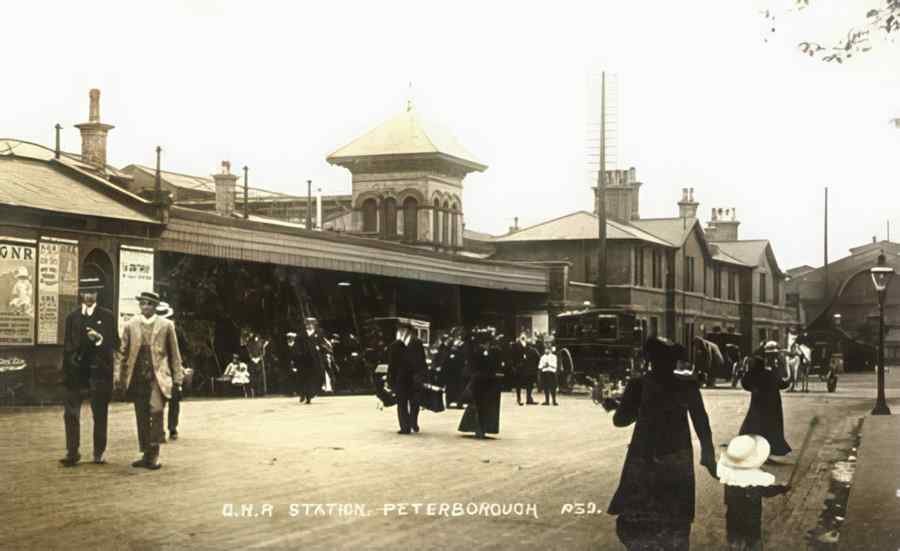 Steam Train Station Ennz0014 Vintage A4 Photo Print