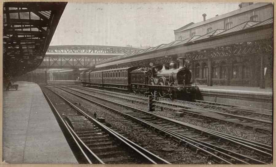 Steam Train Station Eno14219 Vintage A4 Photo Print