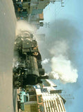 Steam Trains 182011 B5305 Stirs The Dust In Main Street Madiun Java crop A4 Photo Print