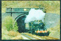 Steam Trains 182035 GWR No. 4079 Pendennis Castle Emerges From Winchcombe Tunnel A4 Limited Edition Watercolour Print