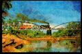 Steam Trains 182058 2 6 2T No. 3093 Heads A Train For Pasabaru, Sumatra A4 Limited Edition Watercolour Print