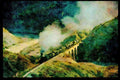 Steam Trains 182065 Turkish Middle East 2 8 0's Head A Tank Train For Maden A4 Limited Edition Watercolour Print