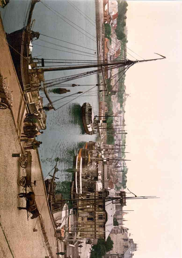 Steamboat pavillion and Jurgensbij Flensburg Schleswig Holstein Germany 01017u A4 Photo Print