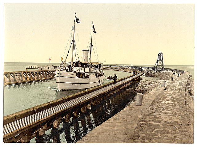 Steamer Sequens Colberg Pommeraina Vintage A4 Photo Print