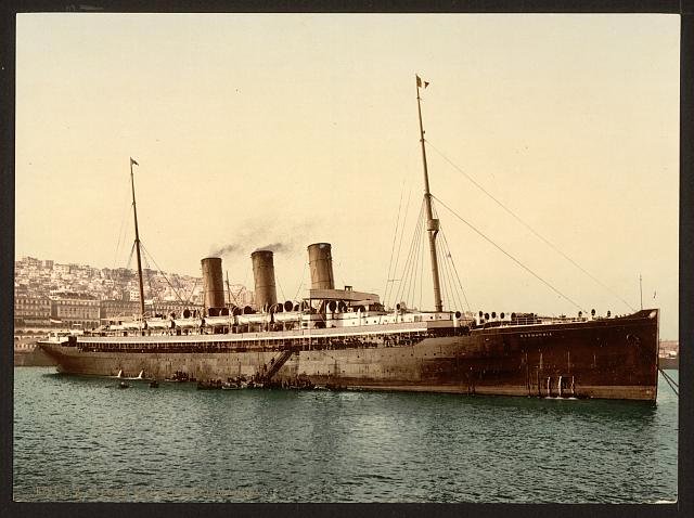 Steamship   Normannia Algiers Vintage A4 Photo Print