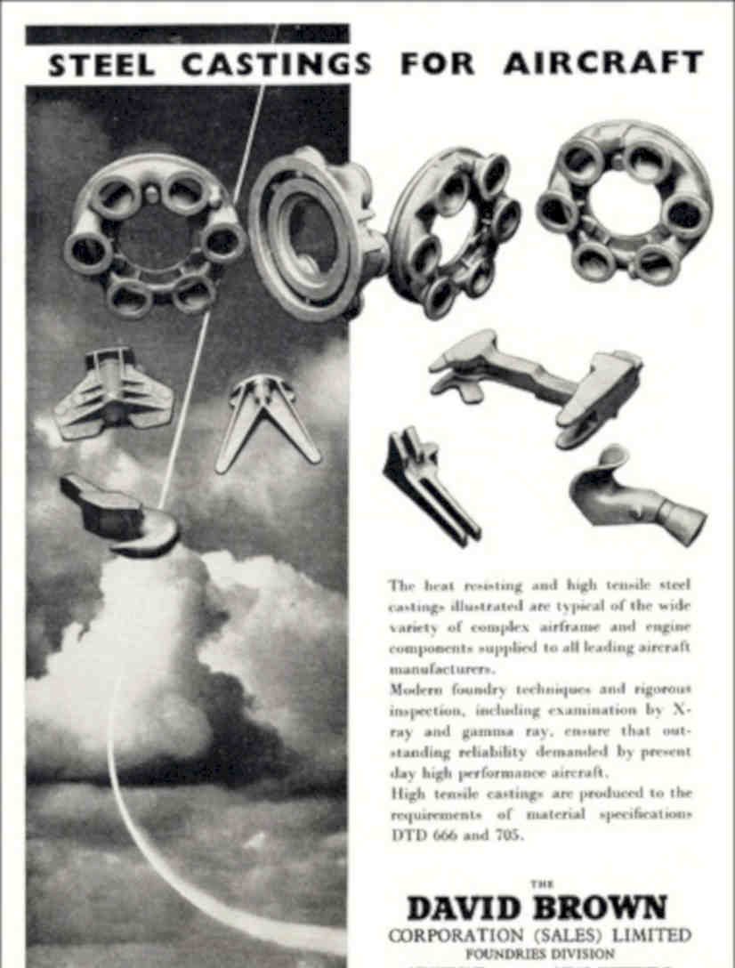 Steel Castings Aircraft Vintage Retro Advert Poster A4 Photo Print