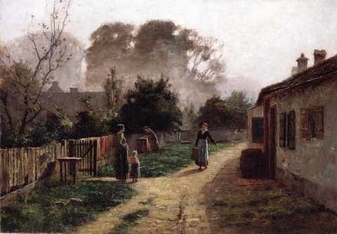 Steele Village Scene A4 Photo Print