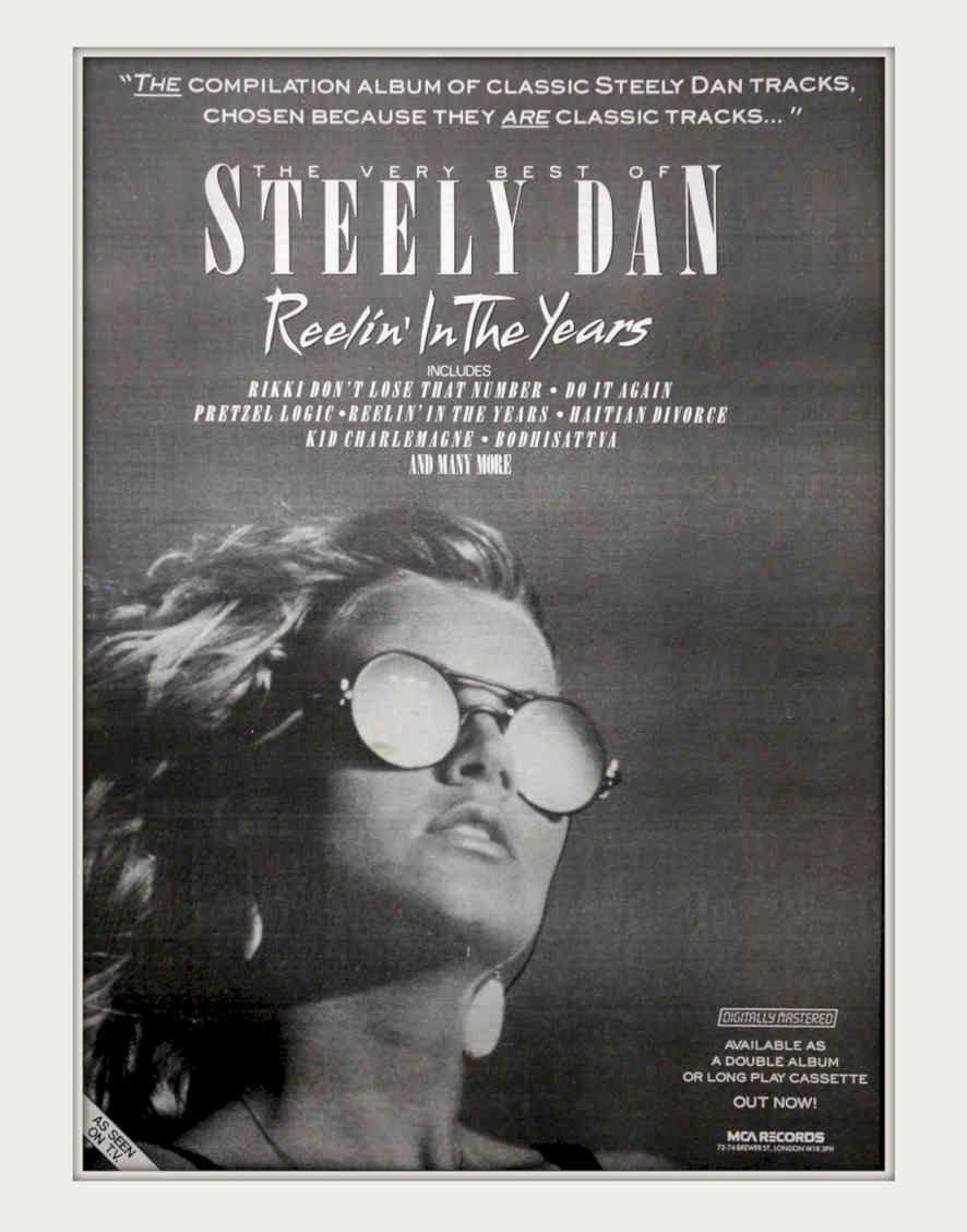 Steely Dan Ross Vintage Retro Advert Poster A4 Photo Print
