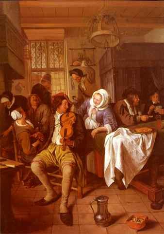 Steen Jan Interior Of A Tavern A4 Photo Print