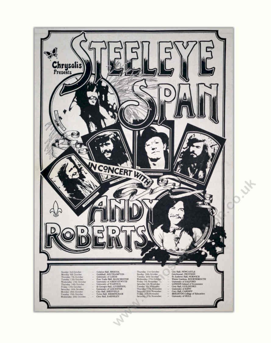 Steeple Span Concert Vintage Retro Advert Poster A4 Photo Print