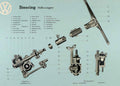 Steering System Vw Vintage Retro Advert Poster A4 Photo Print