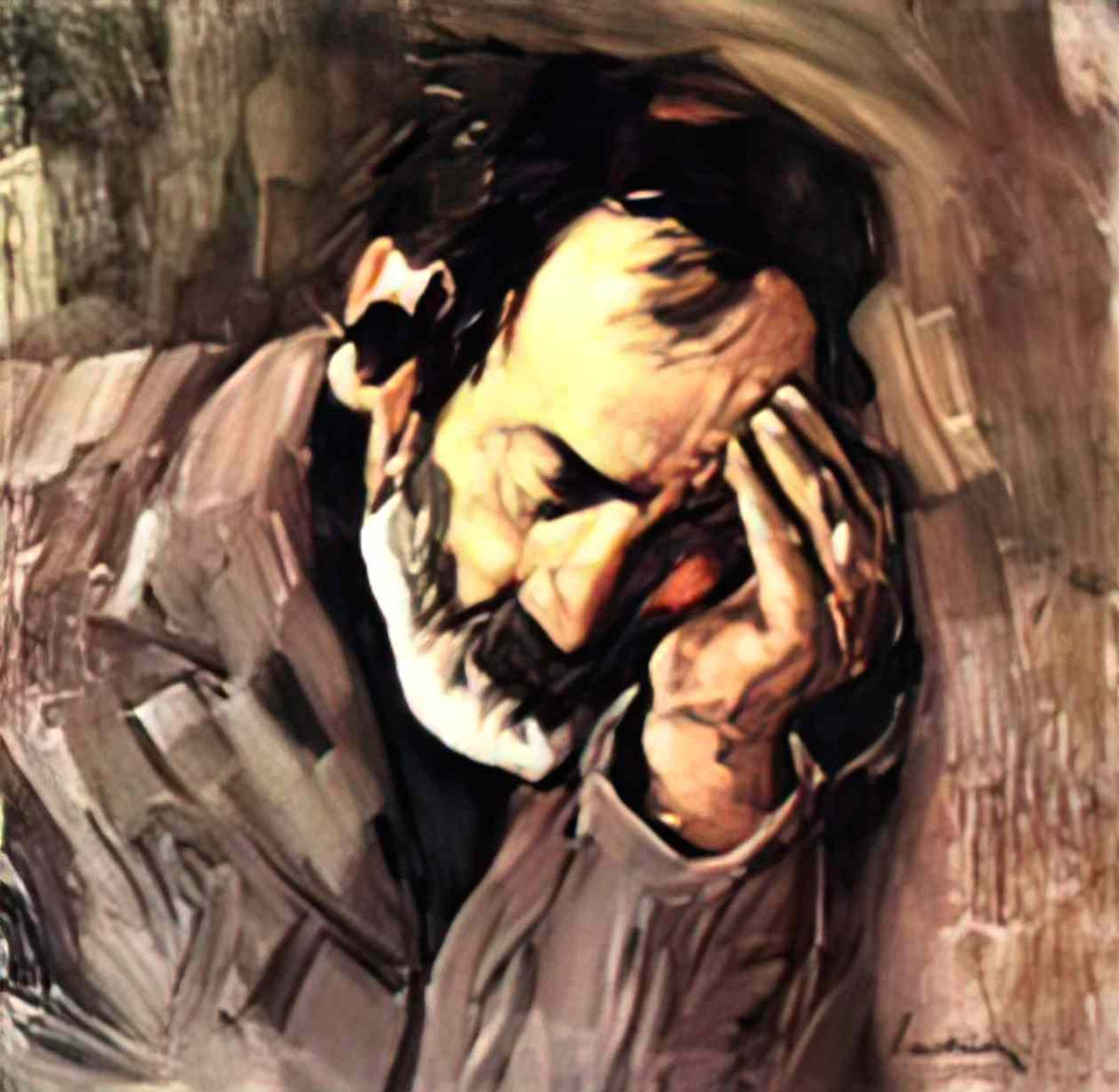 Stefan Luchian old man nicolae the fiddler 1906 Art A4 Photo Print