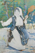 Stefan Luchian peasant girl Art A4 Photo Print
