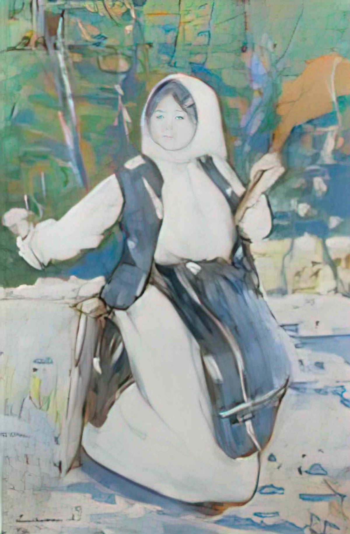 Stefan Luchian peasant girl Art A4 Photo Print