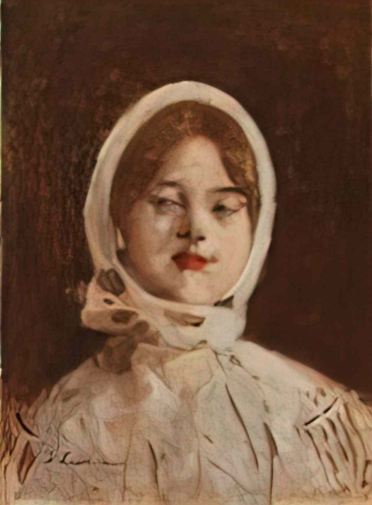 Stefan Luchian peasant woman 1896 Art A4 Photo Print