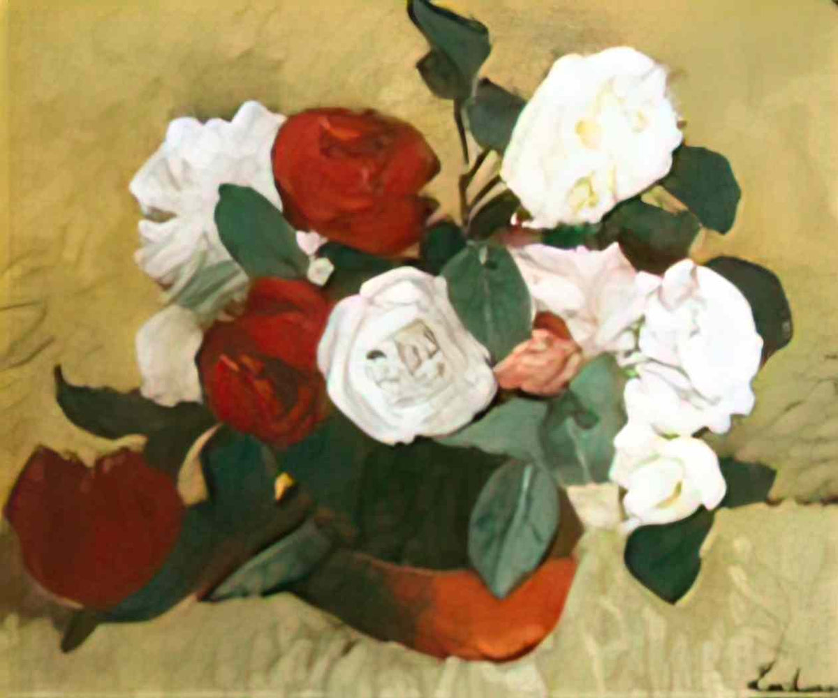 Stefan Luchian roses Art A4 Photo Print