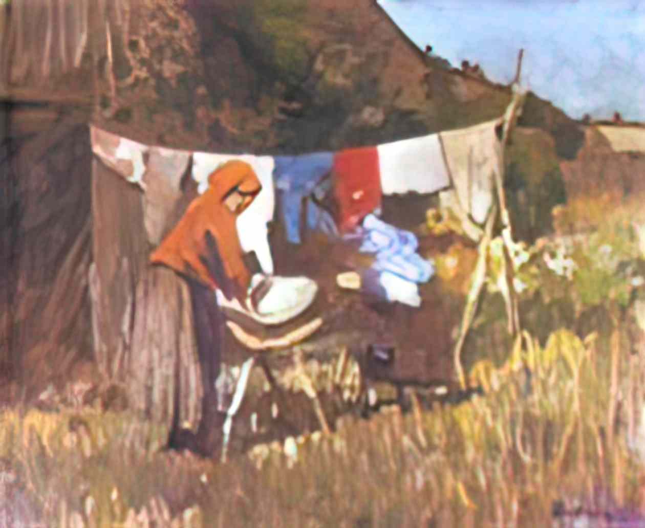 Stefan Luchian the laundress Art A4 Photo Print