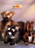 Steiff Bears Friends Vintage Retro Advert Poster A4 Photo Print