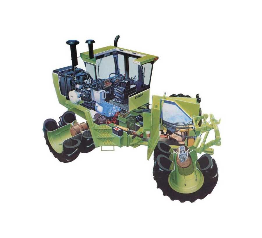 Steiger PT tractor cutaway A4 Photo Print