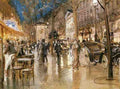 Stein Georges Evening On A Parisian Boulevard 5 A4 Photo Print