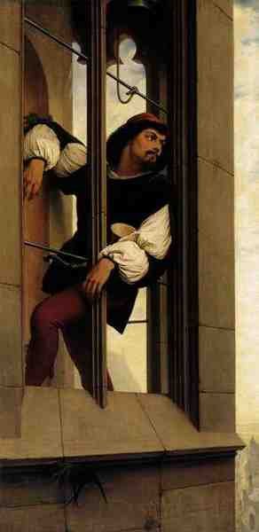 Steinle Edward Jakob Von The Tower Watchman A4 Photo Print