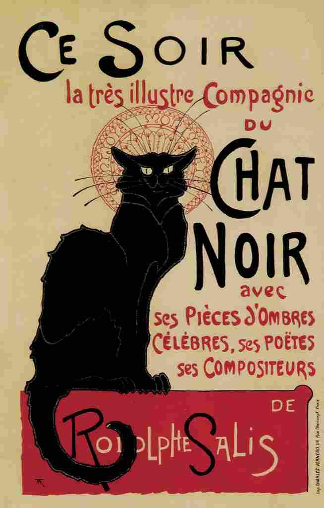 Steinlen Chat Noir 1896 A4 Photo Print