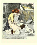 Steinlen Dans la vie 1901 Stray cat A4 Photo Print