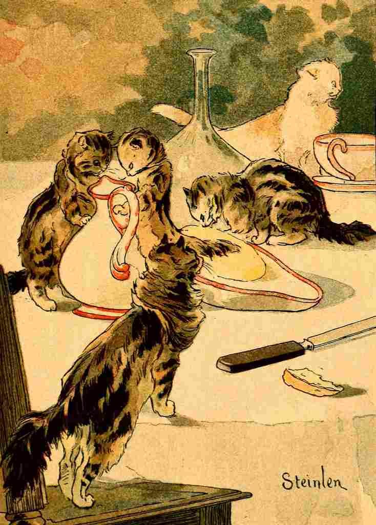 Steinlen Folle journee 1900 Delicious milk and butter A4 Photo Print