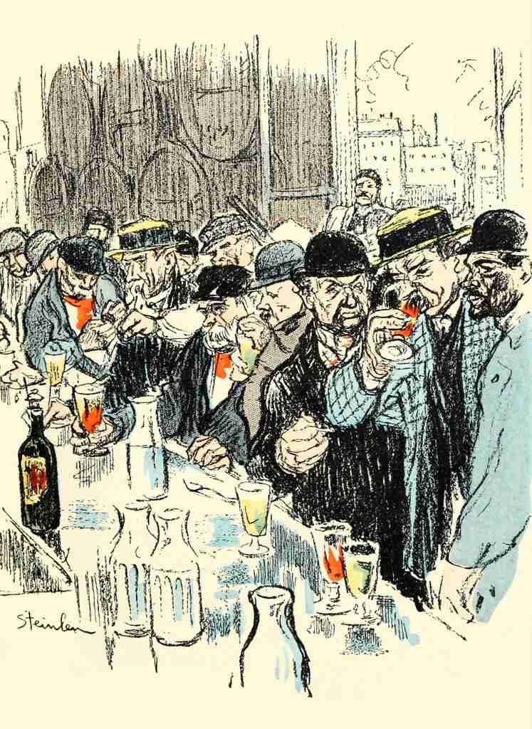 Steinlen Theophile 1859 1923 Dans la vie 1901 At the bar A4 Photo Print