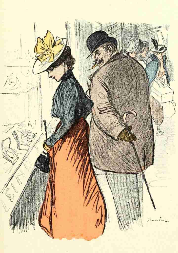 Steinlen Theophile 1859 1923 Dans la vie 1901 Shopping A4 Photo Print