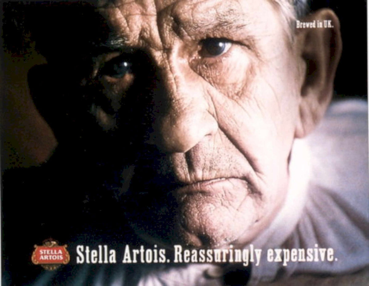 Stella Artois Man 1990s Vintage Retro Advert