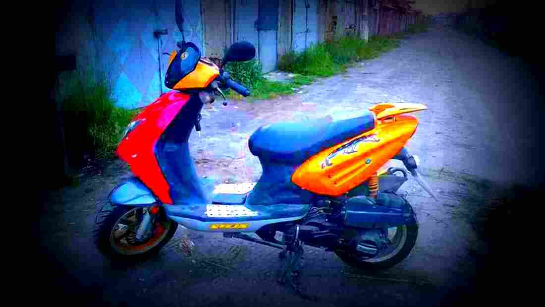 Stels Tactic 150 6 motorbike A4 Photo Print