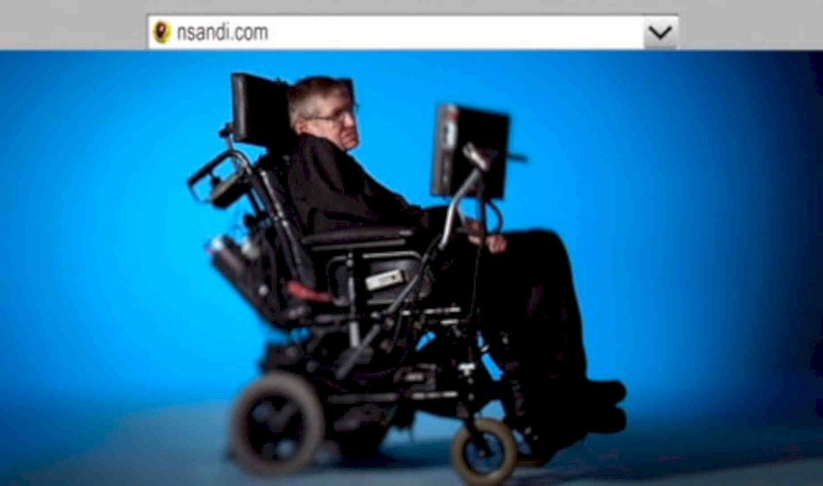 Stephen Hawking Wheelchair Vintage Retro Advert Poster A4 Photo Print