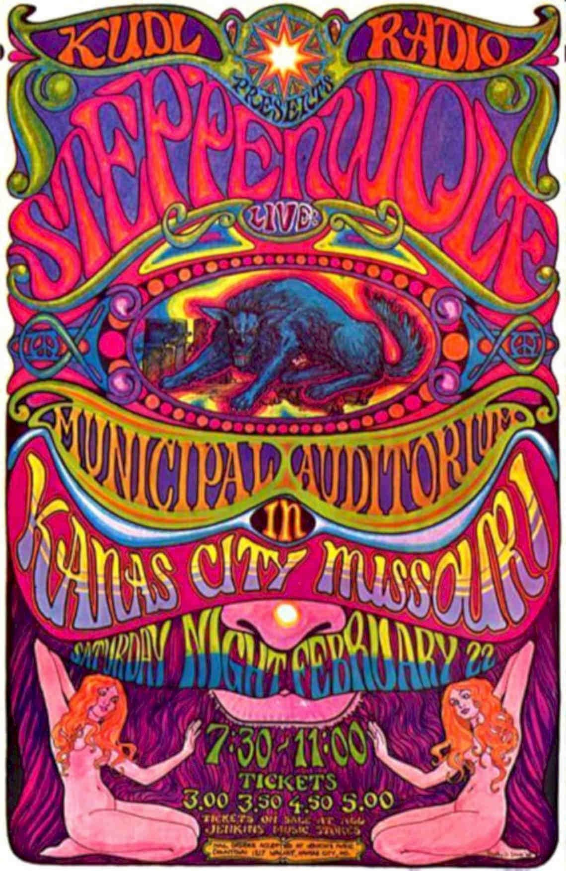Steppenwolf Kansas City Vintage Retro Advert Poster A4 Photo Print