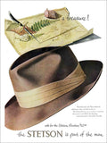 Stetson Hats Menswear Advert 1953 Vintage Retro Advert Poster A4 Photo Print