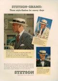 Stetson Hats Styles 1930s Vintage Retro Advert Poster