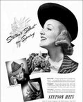 Stetson Spring Hats Vintage Retro Advert Poster A4 Photo Print