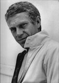 Steve McQueen Smiling A4 Photo Print